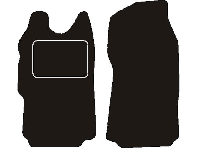 MATTENSET NAALDVILT (ZWART) FORD TRANSIT VS 2-DELIG 2000 - 2006