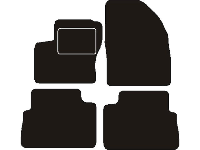 MATTENSET NAALDVILT (ZWART) FORD FOCUS C-MAX 2003 - 2007