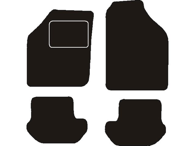 MATTENSET NAALDVILT (ZWART) FORD KA I 2004 - 2008