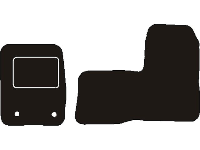 MATSET NAALDVILT (ZWART) FORD TRANSIT CUSTOM DUBB. CABINE VOORSET EURO 5 INCL BEV. L 2012