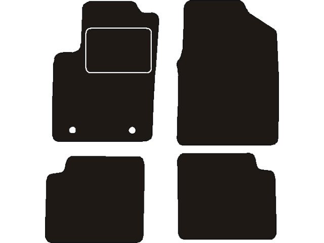 MATTENSET NAALDVILT (ZWART) FORD KA 2013 ->