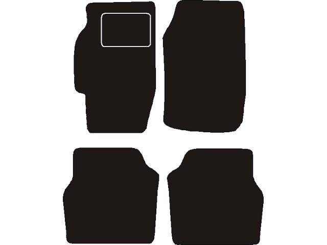 MATTENSET NAALDVILT (ZWART) HONDA ACCORD IV 1990 - 1993