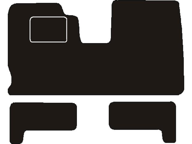 MATTENSET NAALDVILT (ZWART) HONDA SHUTTLE VOOR 1998 - 2001