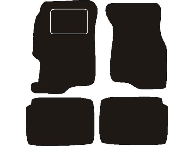 MATTENSET NAALDVILT (ZWART) HONDA CIVIC  5 DEURS 1998 - 2001