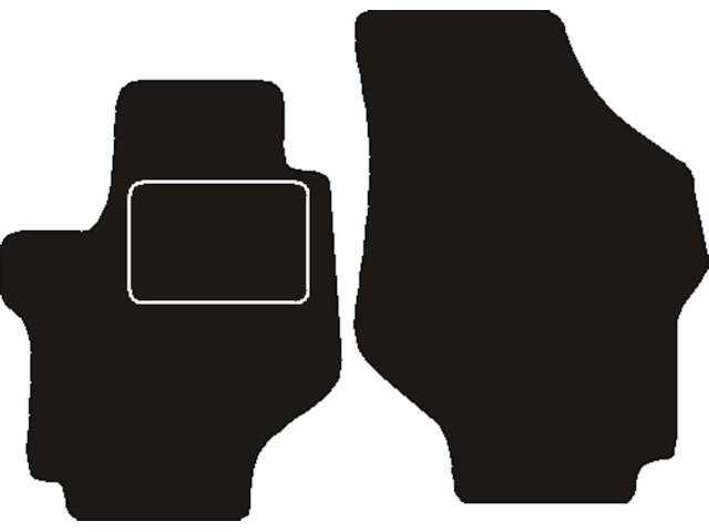 MATTENSET NAALDVILT (ZWART) HYUNDAI TRAJET VOORSET HIGHWAY VAN 2000 - 2008