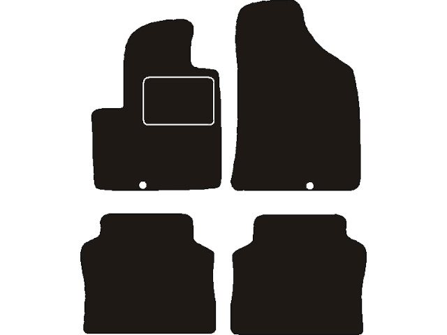 MATTENSET NAALDVILT (ZWART) HYUNDAI SANTA FE II 2008 - 2010