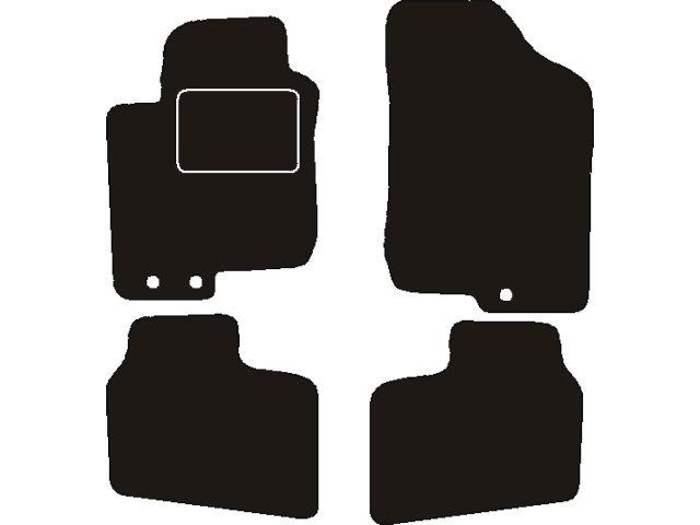 MATTENSET NAALDVILT (ZWART) HYUNDAI I30 2009 - 2012 (TSJECHIE)
