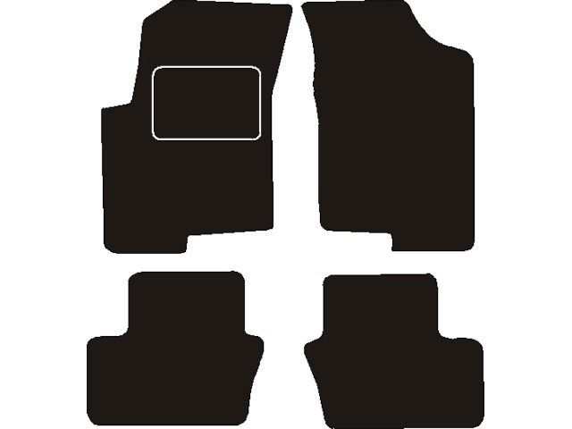 MATTENSET NAALDVILT (ZWART) JEEP PATRIOT MK 2007 - 2011