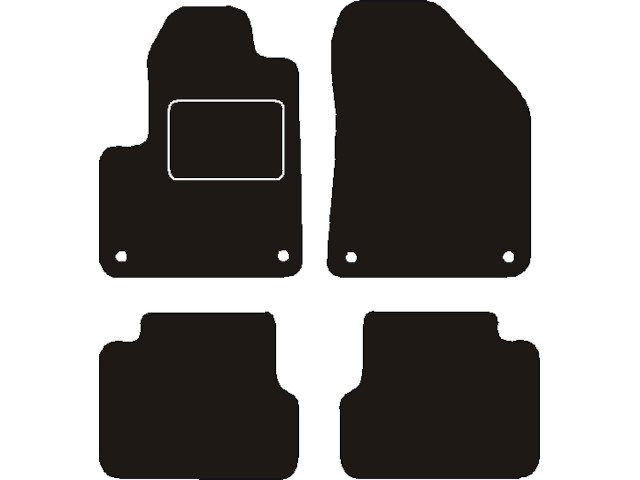MATTENSET NAALDVILT (ZWART) JEEP CHEROKEE KL 2013 ->