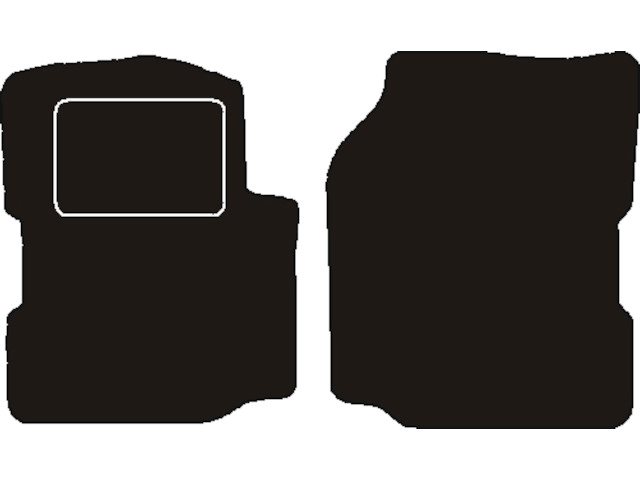MATTENSET NAALDVILT (ZWART) JEEP WRANGLER YJ 1987 - 1996