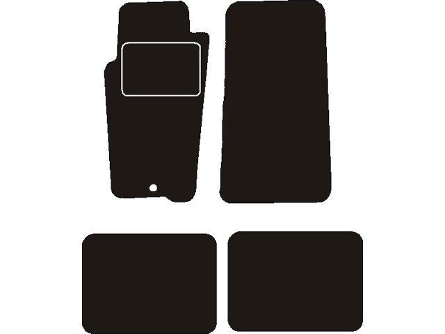 MATTENSET NAALDVILT (ZWART) JEEP GRAND CHEROKEE ZJ 1993 - 1999
