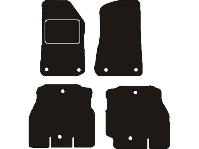 MATTENSET NAALDVILT (ZWART) JEEP WRANGLER IV (JL) 2017->