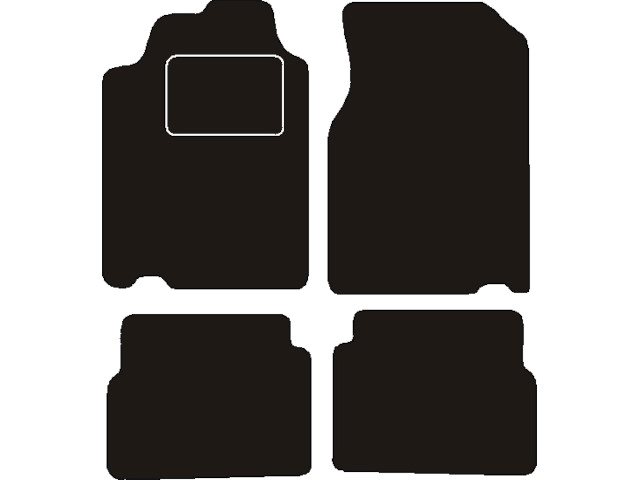 MATTENSET NAALDVILT (ZWART) MAZDA 626  GL 1987 - 1992