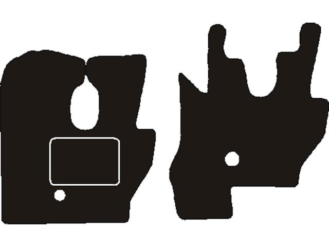MAT SET NEEDLE FELT (BLACK) MERCEDES SK17-22