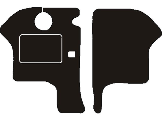 MATTENSET NAALDVILT (ZWART) MERCEDES MB 100 1980 - 1996