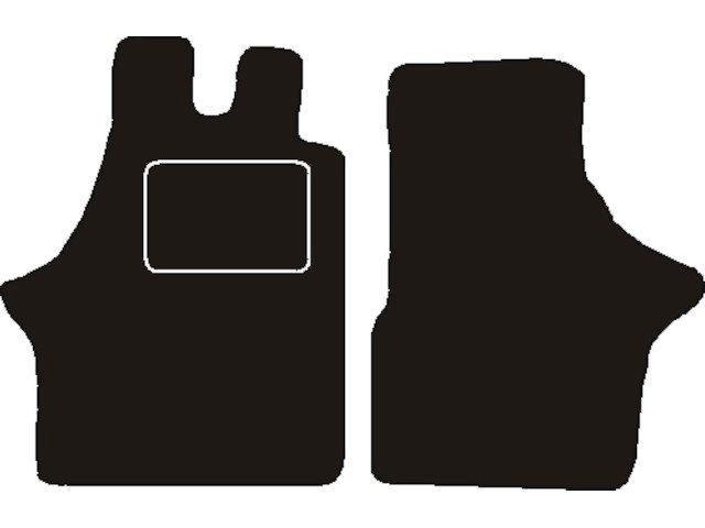 MATTENSET NAALDVILT (ZWART) MERCEDES W638 VITO V-KLASSE VOORSET 1999 - 2003