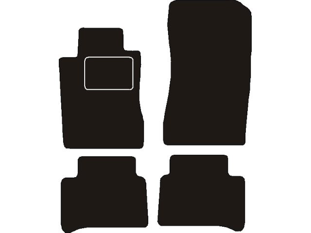 MATTENSET NAALDVILT (ZWART) MERDEDES W219 CLS-KLASSE 2004 - 2010