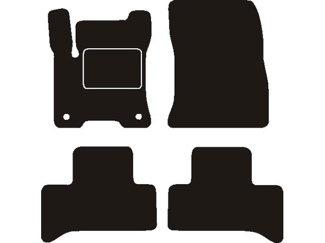 MATTENSET NAALDVILT (ZWART) MERCEDES EQA H243 2021 ->