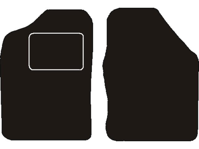 MATTENSET NAALDVILT (ZWART) MITSUBISHI L200 1986 - 2006