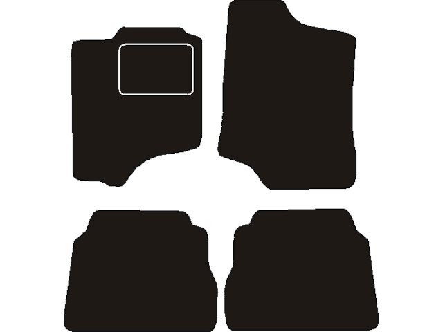 MATTENSET NAALDVILT (ZWART) MITSUBISHI SIGMA 1990 - 1996