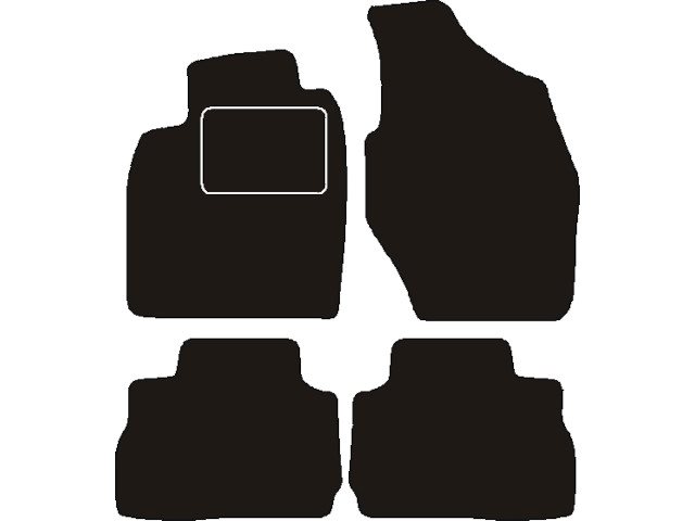 MATTENSET NAALDVILT (ZWART) MITSUBISHI PININ