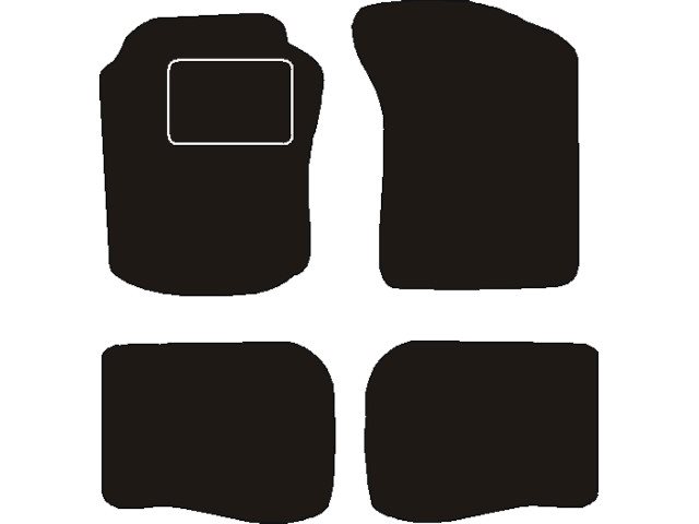 MATTENSET NAALDVILT (ZWART) NISSAN BLUEBIRD  1989 - 1991