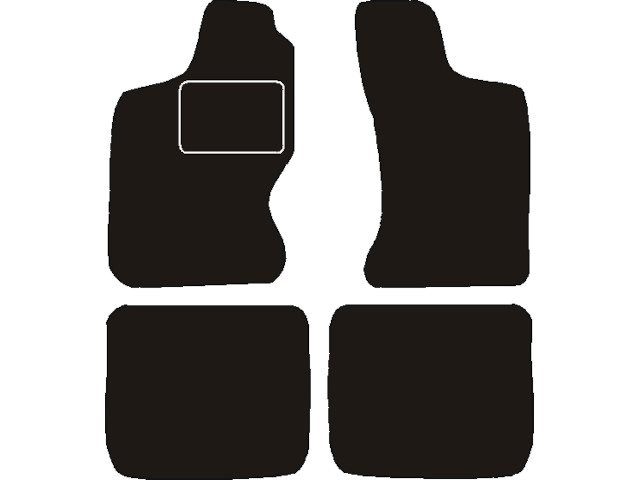 MATTENSET NAALDVILT (ZWART) NISSAN TERRANO I  1986 - 1995