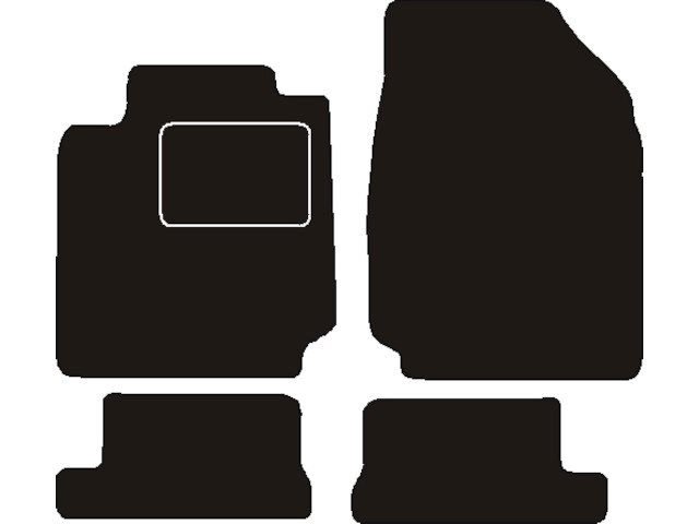 MATTENSET NAALDVILT (ZWART) NISSAN MICRA C+C 2005 ->