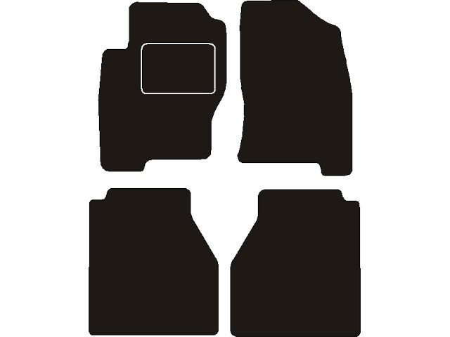 MATTENSET NAALDVILT (ZWART) NISSAN NAVARA DUBB. CABINE 2005 - 2011