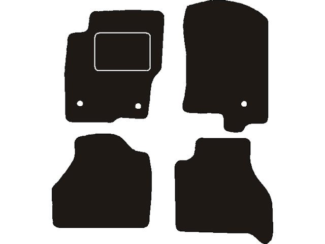 MATTENSET NAALDVILT (ZWART) NISSAN NAVARA DOUBLE CAB 2011->