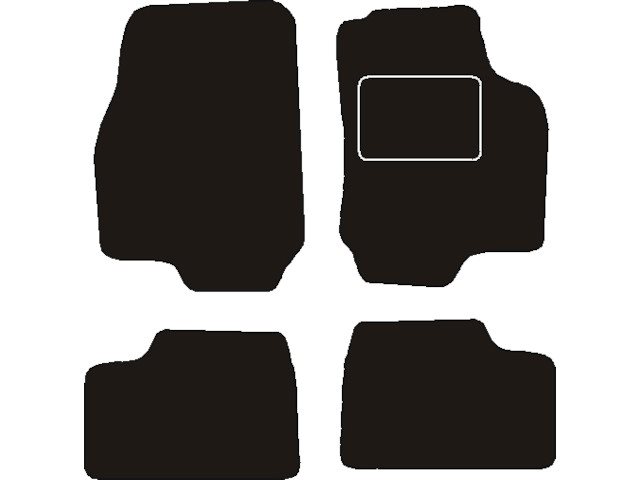 MATTENSET NAALDVILT (ZWART) OPEL ASTRA G RHD 1998 - 2009