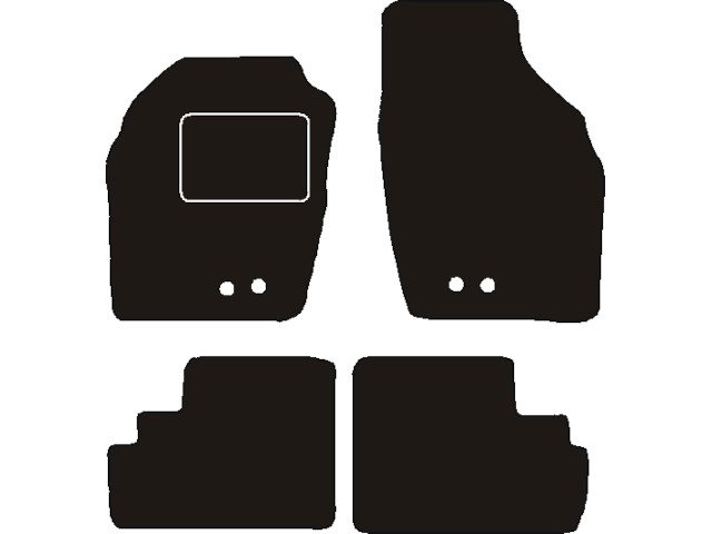 MATTENSET NAALDVILT (ZWART) OPEL AGILA 2004 - 2008