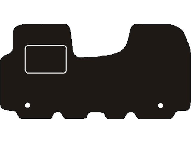 MATTENSET NAALDVILT (ZWART) OPEL VIVARO VOORSET DOORLOPEND 2001 ->