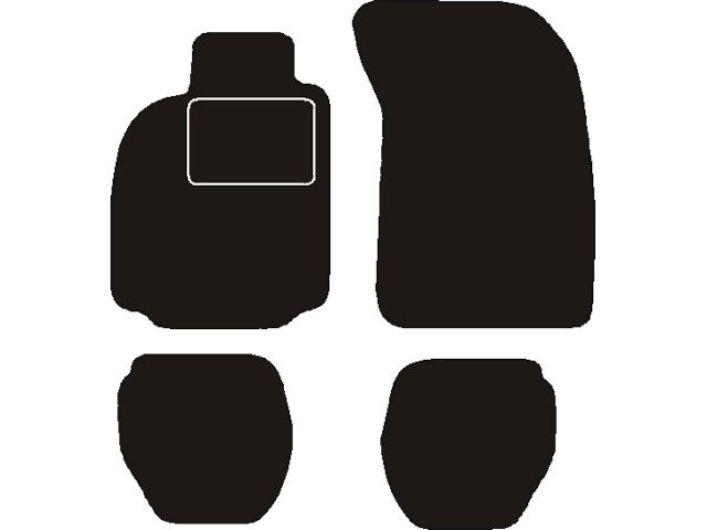 MATTENSET NAALDVILT (ZWART) PORSCHE 911 TYPE 964/993 1988 - 1997