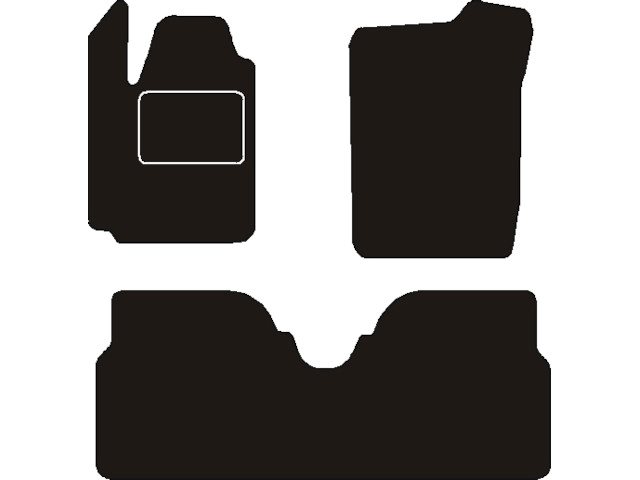 MATTENSET NAALDVILT (ZWART) RENAULT MEGANE SCENIC 1997 - 1999