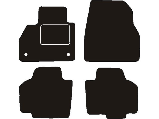 MATTENSET NAALDVILT (ZWART) RENAULT KANGOO FAMILY 2009 ->