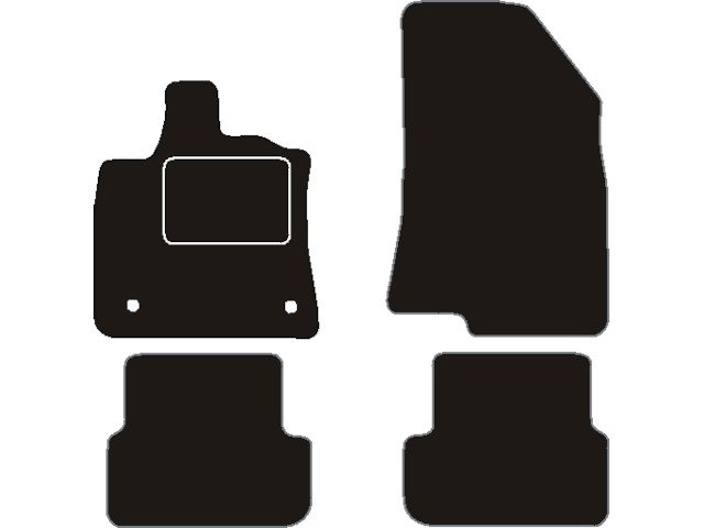MATTENSET NAALDVILT (ZWART) DACIA SANDERO III 2021 ->