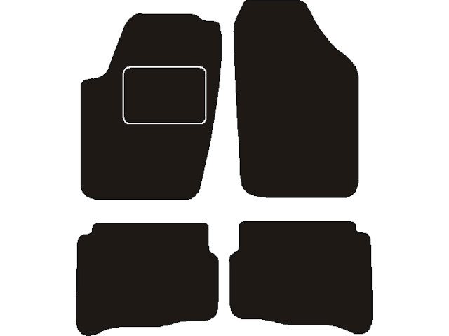 MATTENSET NAALDVILT (ZWART) SEAT IBIZA IV / CORDOBA III 2004 - 2009