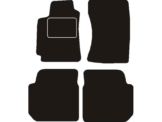 MATTENSET NAALDVILT (ZWART) SUBARU LEGACY DL  1994 - 1999