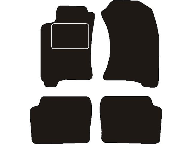 MATTENSET NAALDVILT (ZWART) SUBARU LEGACY II GL 1998 - 2004