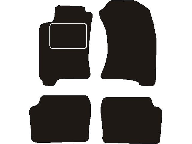 MATTENSET NAALDVILT (ZWART) SUBARU FORRESTER 1997 - 2002