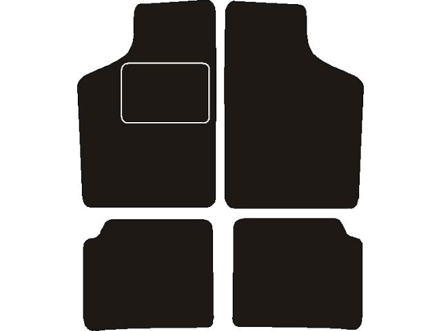 MATTENSET NAALDVILT (ZWART) SUZUKI ALTO  1990 - 1994