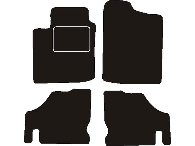 MATTENSET NAALDVILT (ZWART) SUZUKI GRAND VITARA 3 DRS 1998 - 2005
