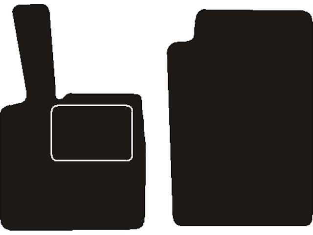 MATTENSET NAALDVILT (ZWART) SMART FORTWO PASSION W451 2007 - 2014