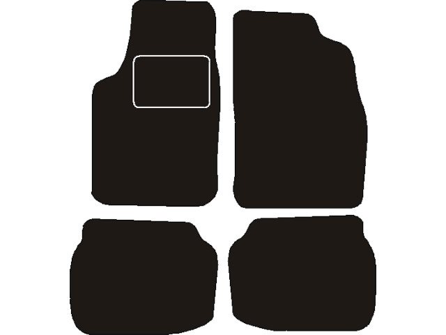 MATTENSET NAALDVILT (ZWART) TOYOTA PASEO 1996 - 1999