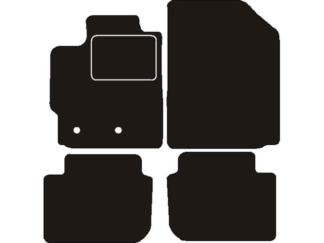 MATTENSET NAALDVILT (ZWART) TOYOTA URBAN CRUISER 4WD 2009 ->