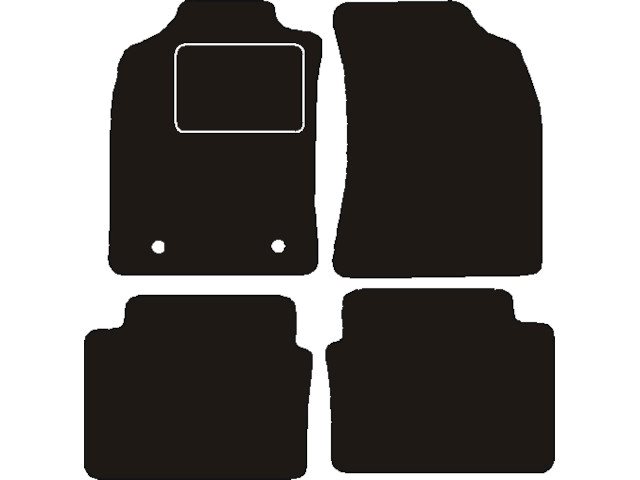 MATTENSET NAALDVILT (ZWART) TOYOTA HILUX 2011 - 2012