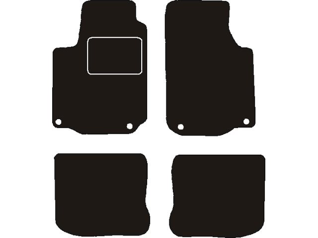 MATTENSET NAALDVILT (ZWART) VW GOLF IV 2001 - 2006