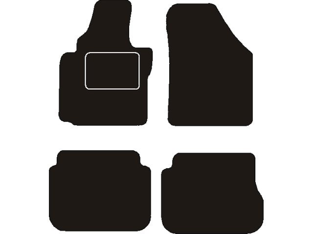 MATTENSET NAALDVILT (ZWART) VW CADDY COMBI III COMPLEET 2004 - 2015