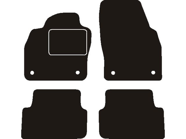 MATTENSET NAALDVILT (ZWART) VW TAIGO 2021->